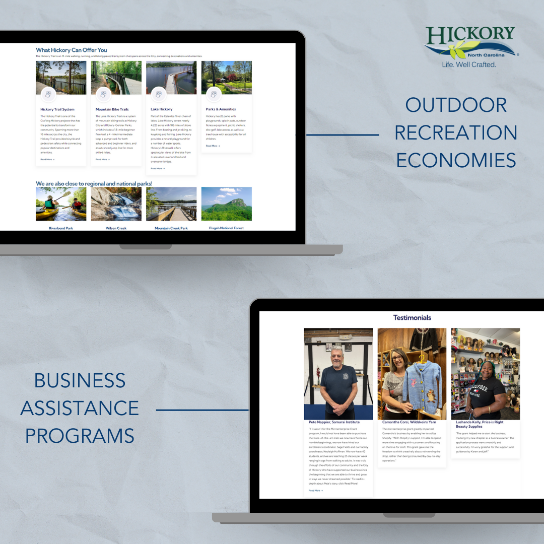 New webpages